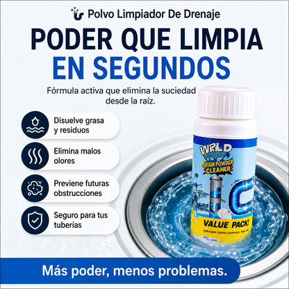 Wild Tornado🌪️ Polvo Limpiador De Cañerías ✨